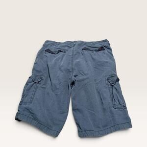 Wear First Mens Blue Cotton Cargo Shorts Size 34 Broken In